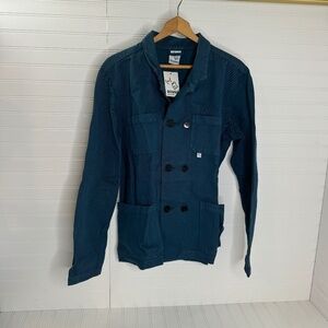 NEW Bonne Amsterdam Jacket Petrol Blue Medium